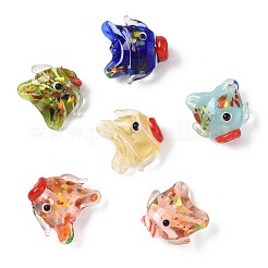 6Pcs 6 Colors Handmade Lampwork Beads&nbsp;LAMP-FS0001-56