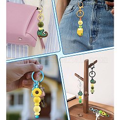 50Pcs 19 Styles Saint Patrick's Day Silicone & Brass Rhinestone Spacer Beads Findings Kits&nbsp;DIY-FS0010-50