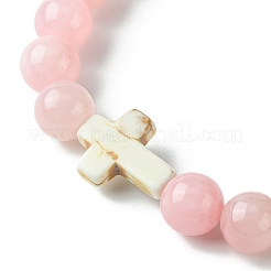 8mm Round Dyed Natural Malaysia Jade Beaded Stretch Bracelets&nbsp;BJEW-JB10576