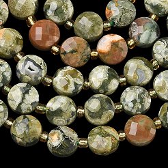 Natural Rhyolite Jasper Beads Strands&nbsp;G-K389-B87-01