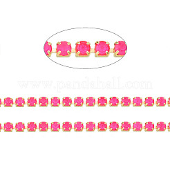 Brass Rhinestone Strass Chains&nbsp;CHC-N017-003B-B05