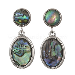 304 Stainless Steel Dangle Stud Earring for Women&nbsp;EJEW-JE07350-02