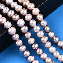 Natural Cultured Freshwater Pearl Beads Strands&nbsp;PEAR-N013-06S
