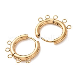 304 Stainless Steel Hoop Earring Findings&nbsp;STAS-D183-02F-G