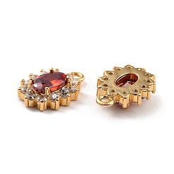 Real 18K Gold Plated Brass Micro Pave Cubic Zirconia Charms&nbsp;X-ZIRC-Z023-04C-NR