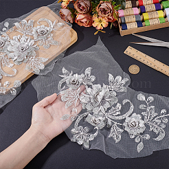2Pcs Polyester Lace Embroidery Sewing Fiber&nbsp;DIY-HY0001-45A