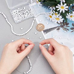 2 Strands Frosted Synthetic Howlite Round Bead Strands&nbsp;G-PH0019-33