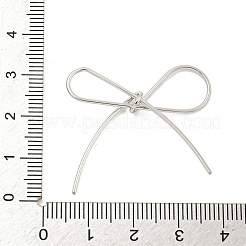 Non-Tarnish 304 Stainless Steel Bowknot Links Connector Charms&nbsp;STAS-M001-03P
