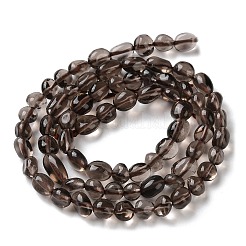 Natural Ice Obsidian Beads Strands&nbsp;G-C268-A07-6x8mm