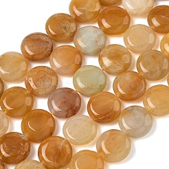Natural Topaz Jade Beads Strands&nbsp;G-L648-B20-15mm