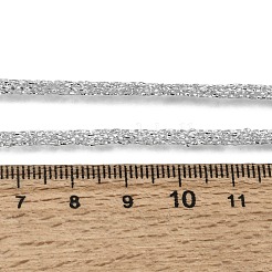 3.5MM Polyester Metallic Cord Braided Cord Necklace Making&nbsp;FB-CBAA152-01G-09