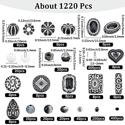 100Pcs 10 Styles Opaque Acrylic Beads&nbsp;DIY-SC0033-33