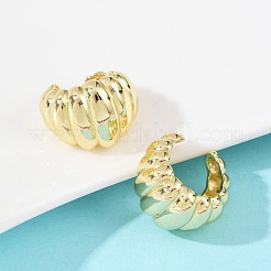 C-Shaped Brass Cuff Earrings&nbsp;EJEW-Z111-01G