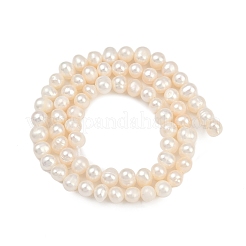 Natural Cultured Pearl Beads Strands&nbsp;PEAR-I007-07V-01