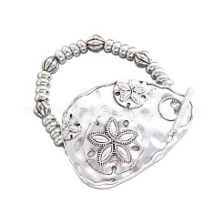 Textured Zinc Alloy Link Bracelets&nbsp;WG3CBFC-01