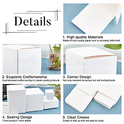 Foldable Creative Kraft Paper Box&nbsp;CON-WH0062-04B-WH