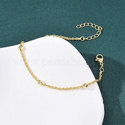 Brass Satellite Chains Bracelets for Women&nbsp;BJEW-C140-18G