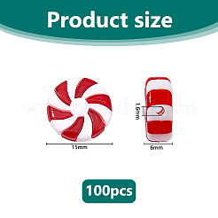 100Pcs Christmas Themed Plastic Beads&nbsp;KY-DC0001-53