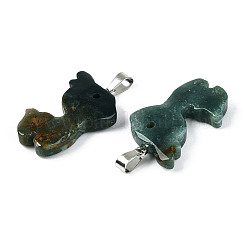 Natural Indian Agate Pendants&nbsp;G-T144-11J
