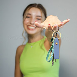 120Pcs 15 Colors PU Leather Keychains&nbsp;KEYC-GL0001-19