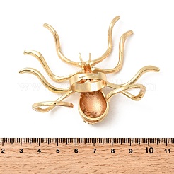 Halloween Alloy Rhinestone Adjustable Cuff Open Rings&nbsp;LS-RJEW-P162-01G