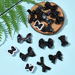 70Pcs 7 Styles Opaque Acrylic Beads&nbsp;MACR-FS0002-12