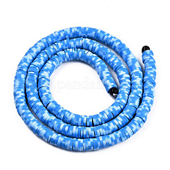 Handmade Polymer Clay Beads Strands&nbsp;CLAY-R067-3.5-5.0mm-M1