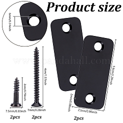 201 Stainless Steel Door Lock Hole Cover Plate&nbsp;DIY-WH0750-373A