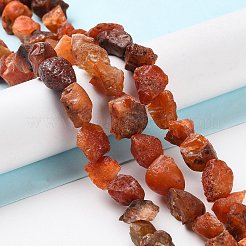 Raw Rough Natural Carnelian Beads Strands&nbsp;G-B065-C22