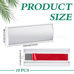 10Pcs Rectangle Self-adhesive Aluminium Alloy Sign&nbsp;DIY-PH0038-40A