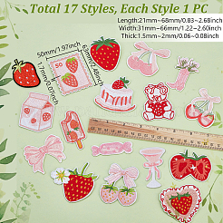 AHADEMAKER 17pc 17 Style Computerized Embroidery Polyester Ornament Accesories&nbsp;FIND-GA0007-02