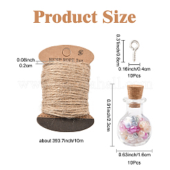 DIY Glass Bottle Pendants Making Kits&nbsp;DIY-YW0011-05