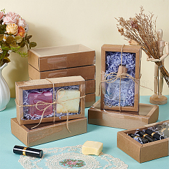 Kraft Paper Cardboard Gift Drawer Boxes&nbsp;LS-CON-WH0085-129C