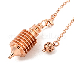 Rack Plating Brass Coil Dowsing Pendulums&nbsp;G-K338-26RG