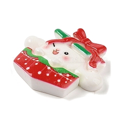 Christmas Rabbit Theme Opaque Resin Decoden Cabochons&nbsp;RESI-S397-01D