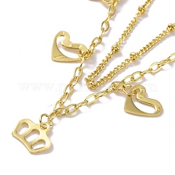 304 Stainless Steel Double Chains Multi-strand Bracelets&nbsp;BJEW-C019-07G