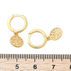 925 Sterling Silver Micro Pave Clear Cubic Zirconia Hoop Earrings for Women&nbsp;EJEW-G427-01G-01