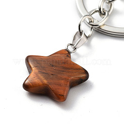 Natural Tiger Eye Keychain&nbsp;KEYC-M022-02C