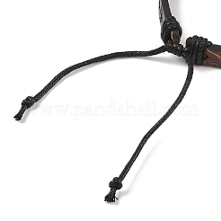 4Pcs 4 Styles PU Imitation Leather Braided Bracelets Sets&nbsp;BJEW-P335-01D
