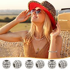 100Pcs Tibetan Silver Beads&nbsp;FIND-PH0020-01