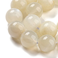 Natural White Moonstone Beads Strands&nbsp;LS-G-F306-05AB-10mm-01