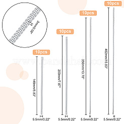 40Pcs 4 Style  Iron Spiral Corset Boning Stay&nbsp;FIND-PH0009-66