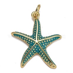Brass Enamel Pendants&nbsp;KK-B029-03G