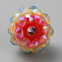 Resin Rhinestone Beads&nbsp;RESI-WH0031-02S