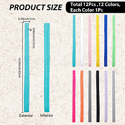 Candy Color Nylon & Spandex Elastic Bookmark&nbsp;OFST-CP0001-14A