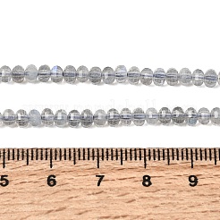 Natural Gray Labradorite Beads Strands&nbsp;G-K376-I03-3x4mm