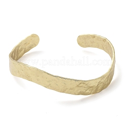 Rack Plating Brass Open Cuff Bangles&nbsp;BJEW-K244-01G