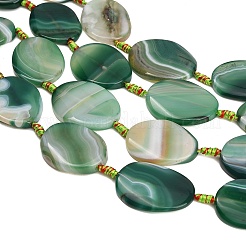 Natural Banded Agate Beads Strands&nbsp;GG-CBAE0EB-05