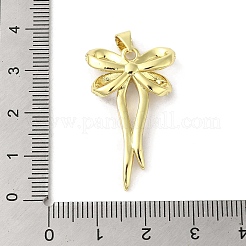 Rack Plating Brass Micro Pave Cubic Zirconia Pendants&nbsp;KK-C052-19B-G