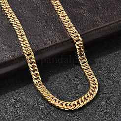 5.5MM 304 Stainless Steel Cuban Link Chain Necklaces for Men&nbsp;LS-NJEW-B134-08A-G